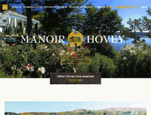 Tablet Screenshot of manoirhovey.com